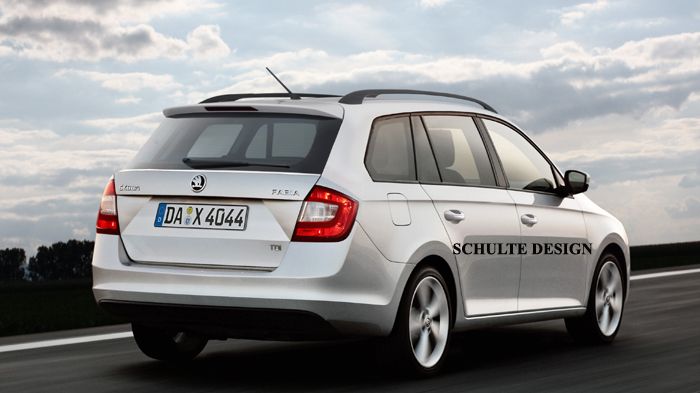 Η έκδοση estate της Skoda Fabia (ψηφιακά επεξεργασμένη φωτό) θα προσφέρει χώρο αποσκευών όγκου 520 λίτρων, μία τιμή που είναι μεγαλύτερη κατά 15 λίτρα